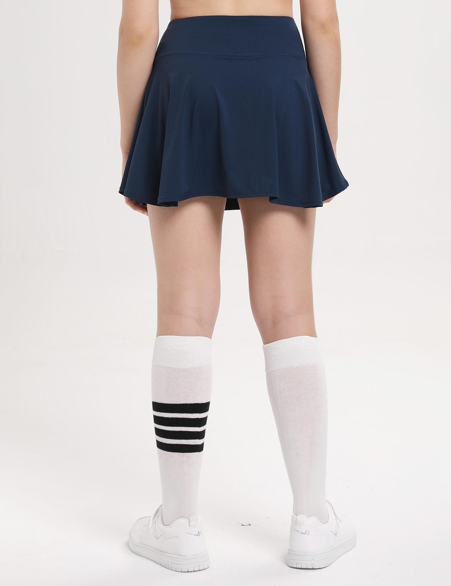 Falda deportiva para niñas con forro de malla