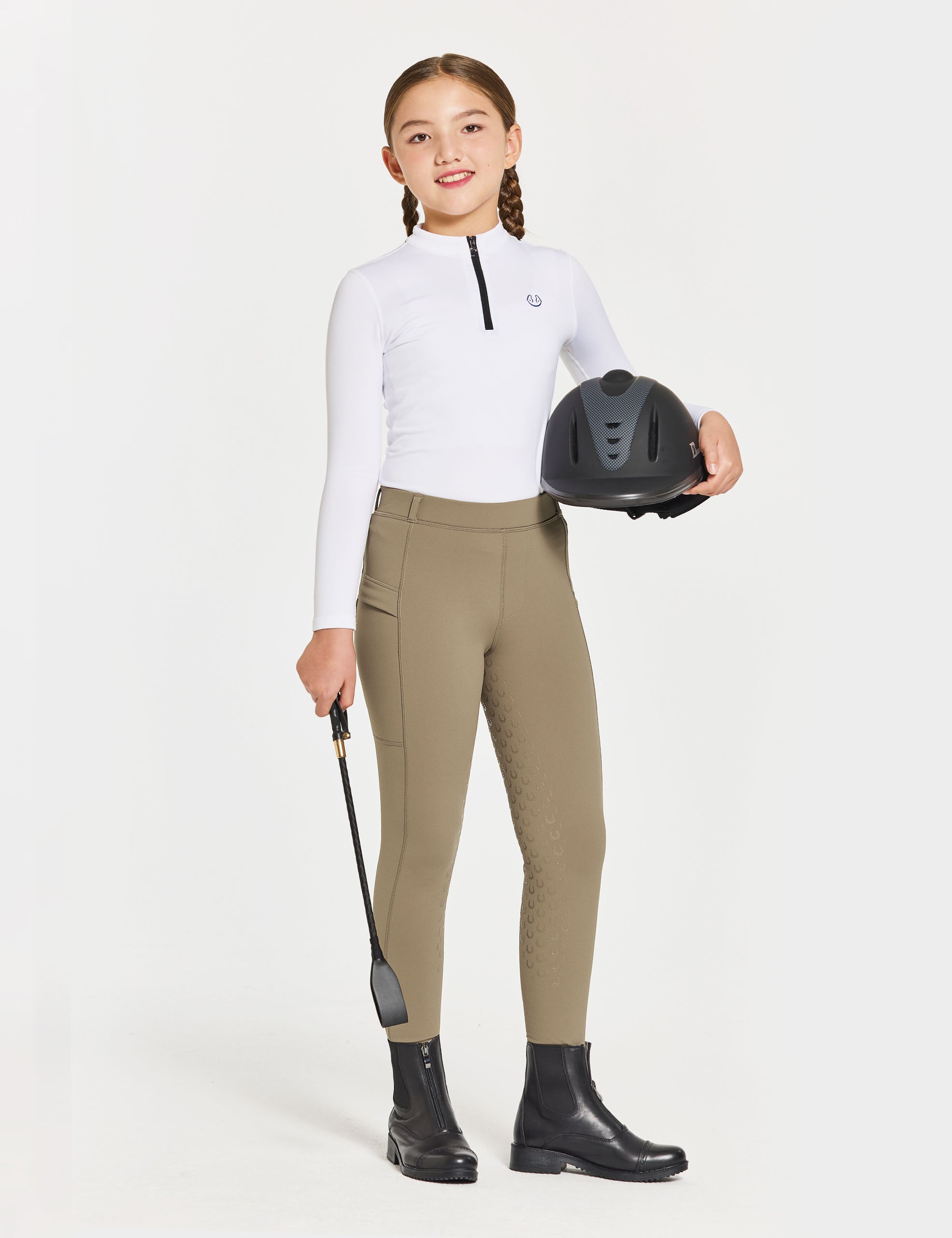 Girls Full Seat Breeches Fleece Lined