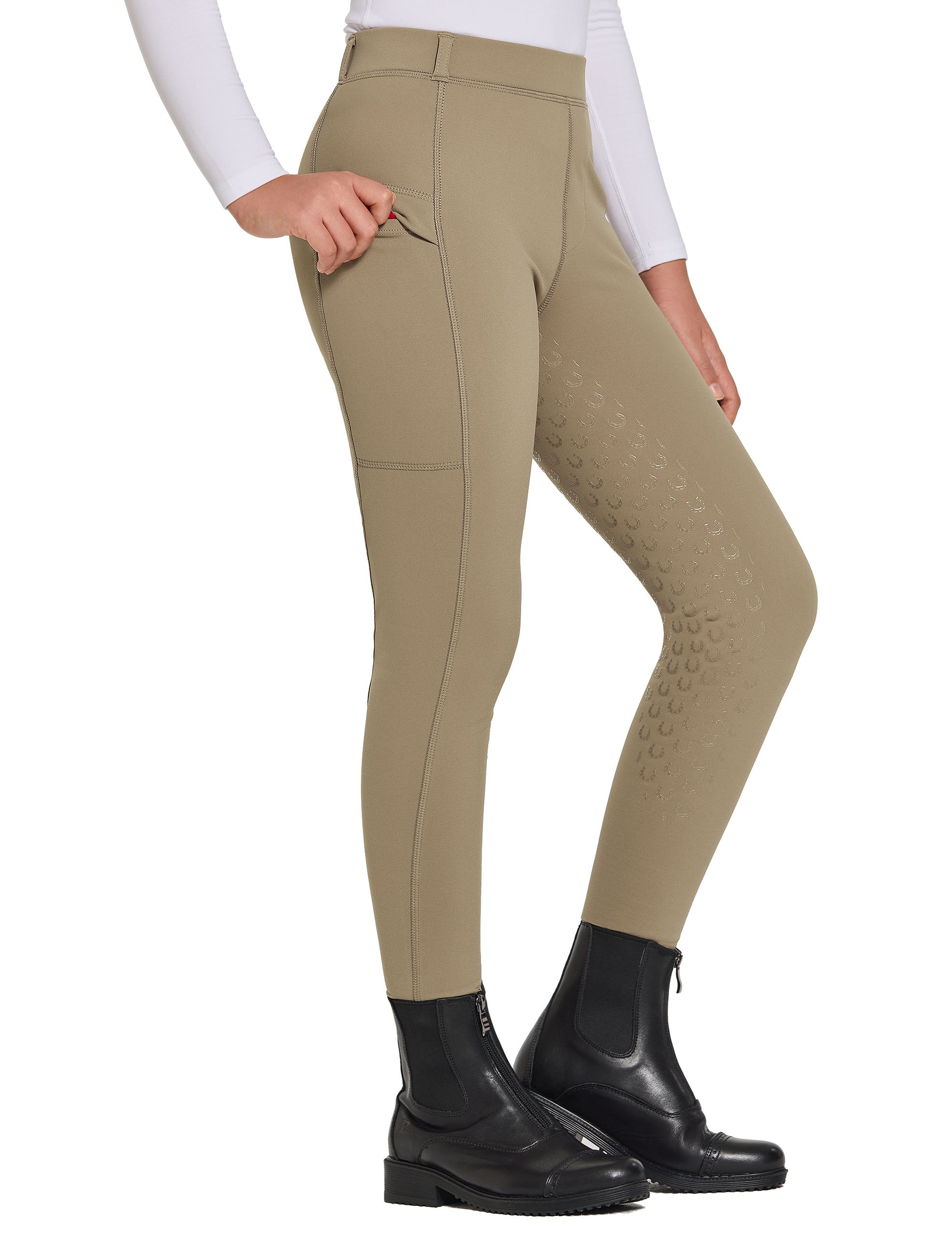 Girls Full Seat Breeches Fleece Lined