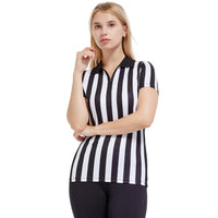 Women's Official Referee Shirt Zipper Polo Collar