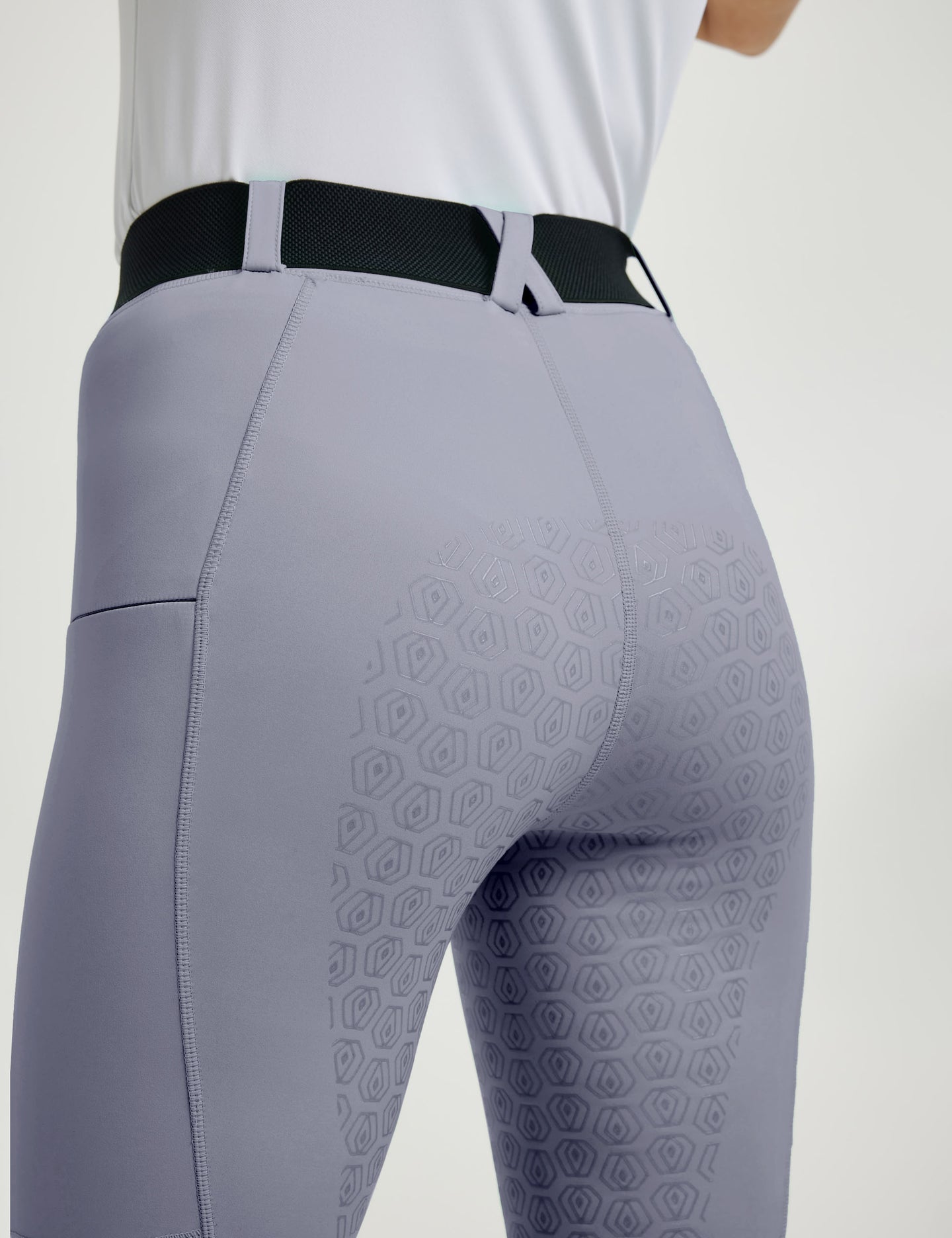 Pantalones de montar acampanados con corte acampanado y bolsillos con cremallera para mujer