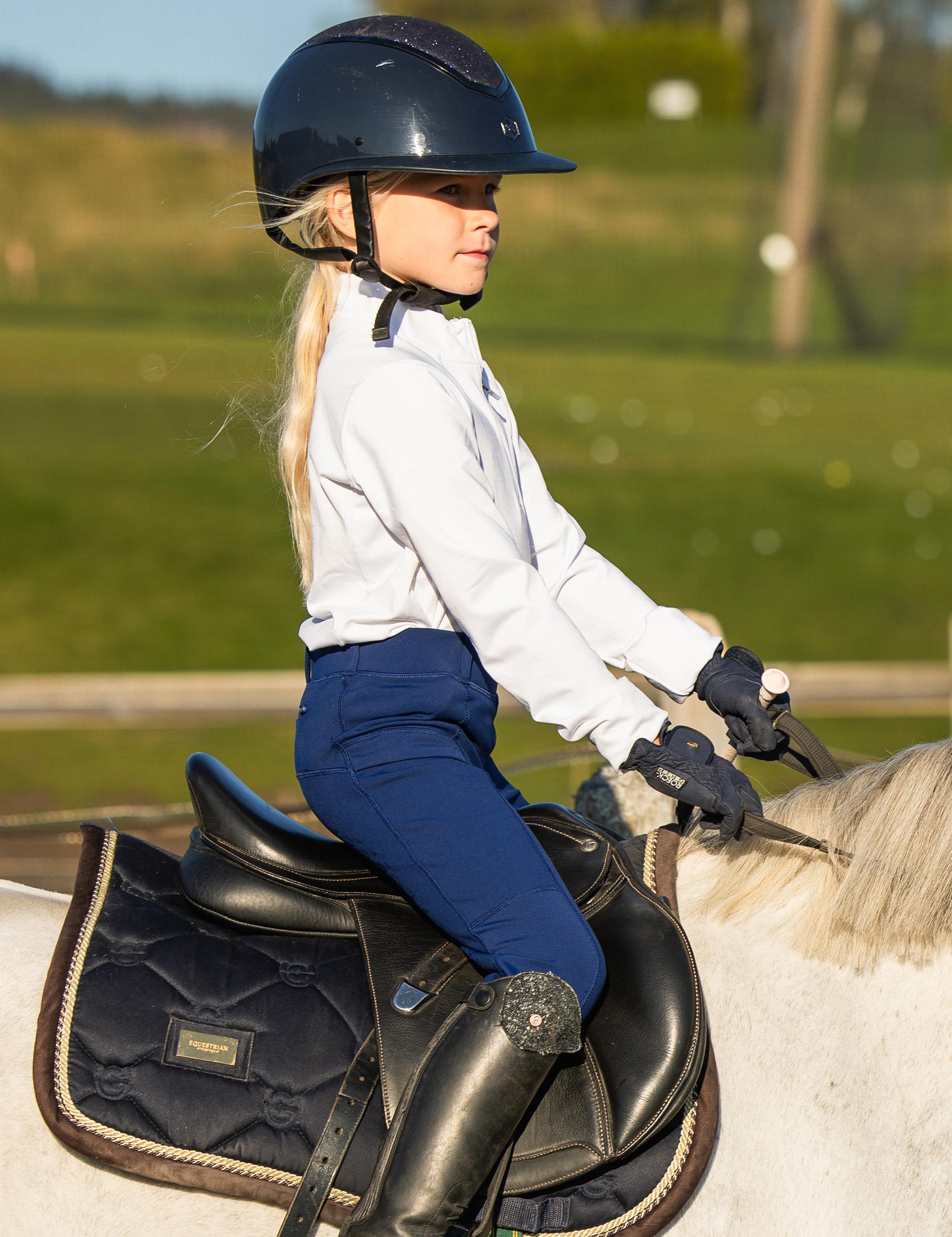 Girls Full Seat Breeches Fleece Lined