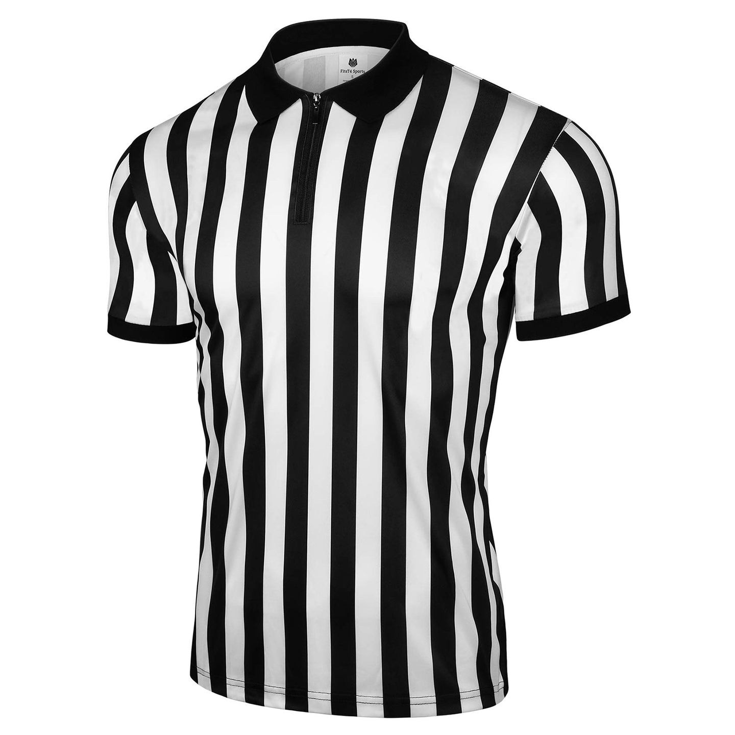 Offizielles Schiedsrichter-Shirt für Herren, T-Shirts mit Reißverschlusskragen, Schiedsrichter-Trikot, Kostüm, Profi-Schiedsrichter-Uniform 