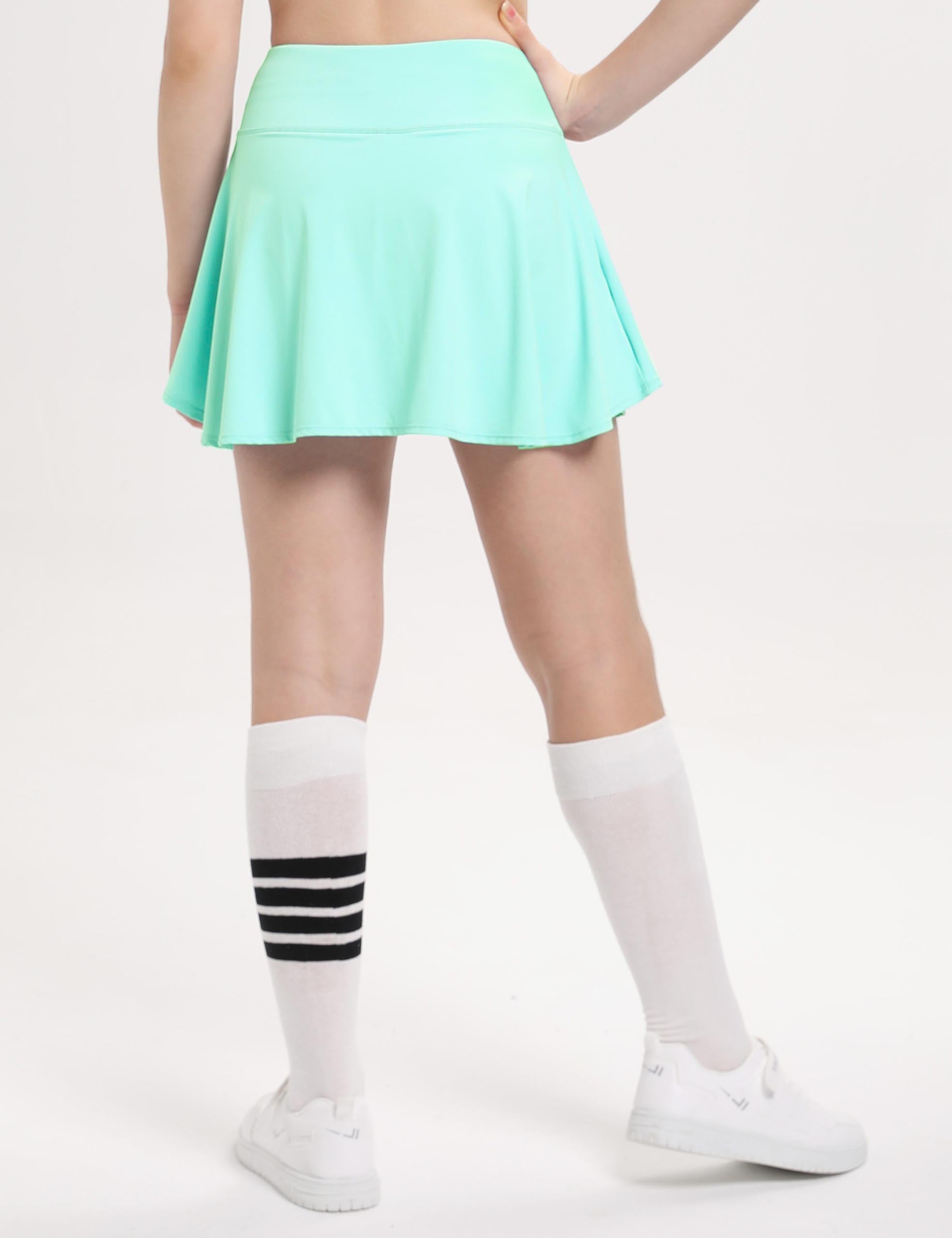 Girls Sports Skirt Mesh Lined