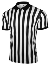 Camiseta oficial de árbitro para hombre, camisetas con cuello y cremallera, disfraz de Jersey de árbitro, uniforme profesional de árbitro 