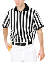 Camiseta oficial de árbitro para hombre, camisetas con cuello y cremallera, disfraz de Jersey de árbitro, uniforme profesional de árbitro 