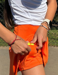 Falda de golf de tenis para niñas con bolsillos