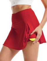 Falda de tenis para mujer Golf Atlético Correr Casual Pickleball Entrenamiento 