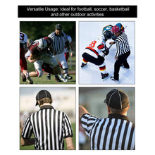 Load image into Gallery viewer, Men&#39;s Official Referee Shirt Zipper Collared T-shirts Umpire Jersey Costume Pro Ref Uniform
