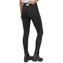 Load image into Gallery viewer, Girl&#39;s Horse Riding Pants Equestrian Breeches Full Seat Silicone Pockets Schooling Tights
