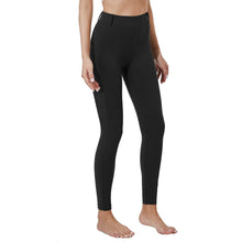 Load image into Gallery viewer, Girls Full Seat Silicon Grip Riding Tights Equestrian Schooling Breeches with Pockets
