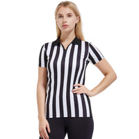 Women's Official Referee Shirt Zipper Polo Collar