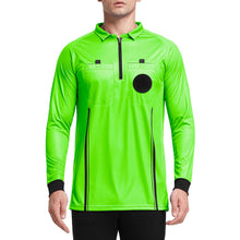 Load image into Gallery viewer, Men&#39;s Pro Soccer Referee Jersey Long Sleeve Ref Shirt
