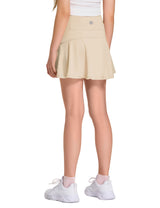 Falda de golf de tenis para niñas con bolsillos