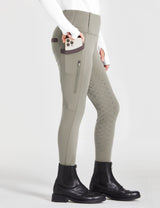 Pantalones de montar para niñas con cintura alta y bolsillos con cremallera