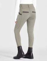 Pantalones de montar para niñas con cintura alta y bolsillos con cremallera