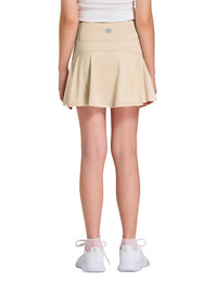 Falda de golf de tenis para niñas con bolsillos