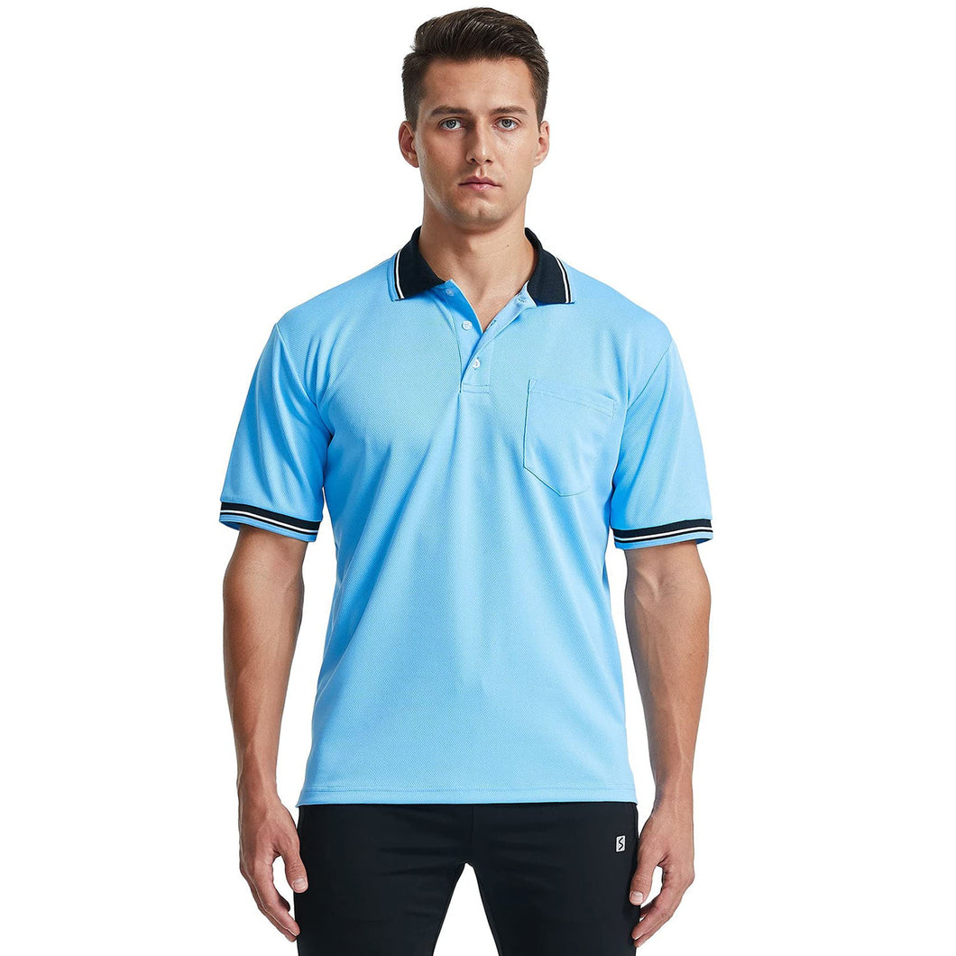 Men's Golf Polo Shirt Short Sleeve Referee Shirt