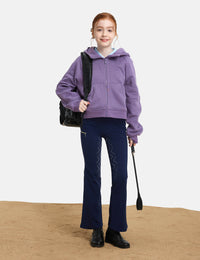 Girls Full Seat Bootcut Riding Pants Fleece Lined