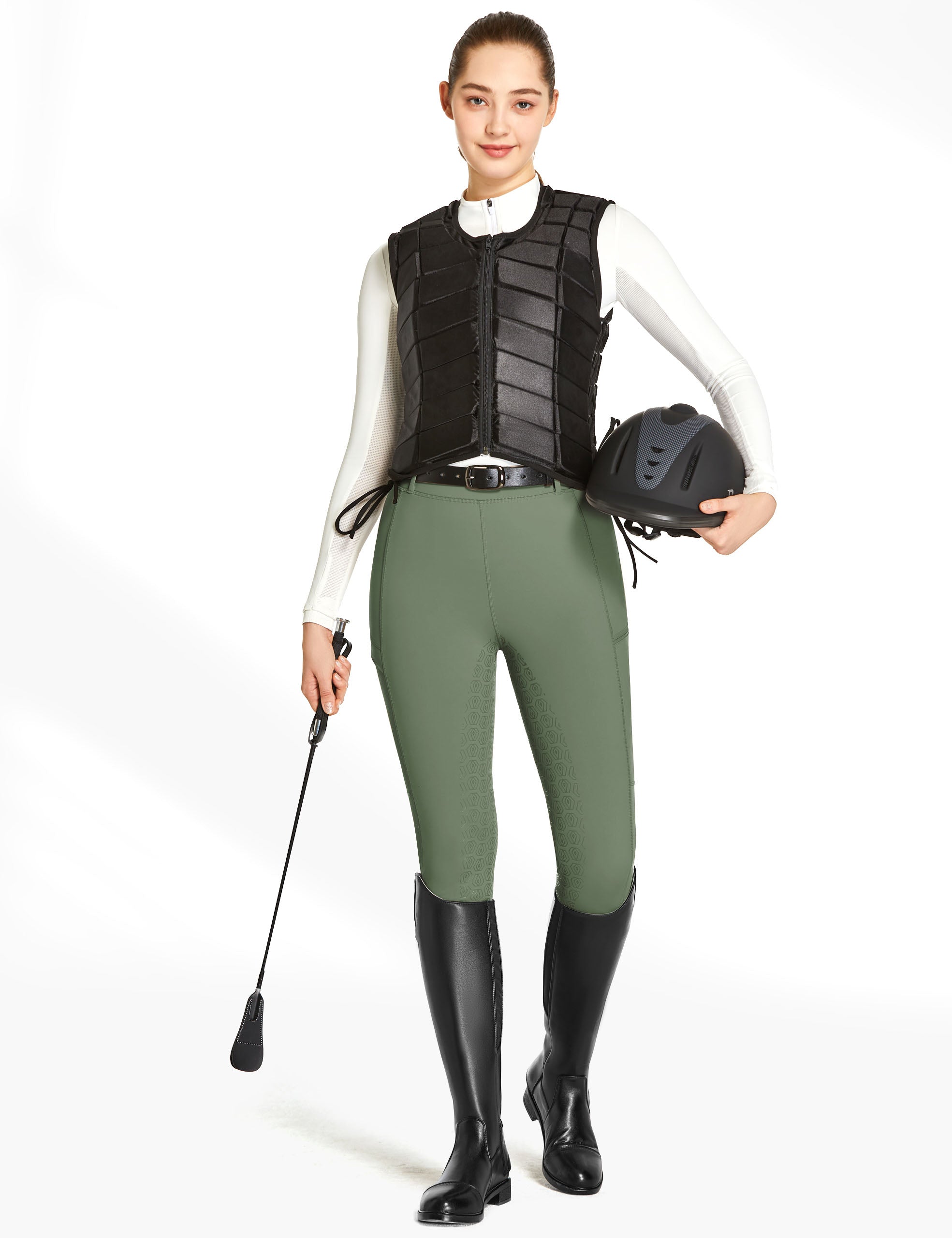 Mallas de montar con asiento completo para mujer