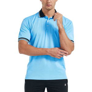 Men's Golf Polo Shirt Short Sleeve Referee Shirt