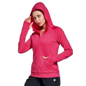 Womens UPF 50+ Sun Protection Hoodie Jackets Fishing Hiking Shirt with Pockets