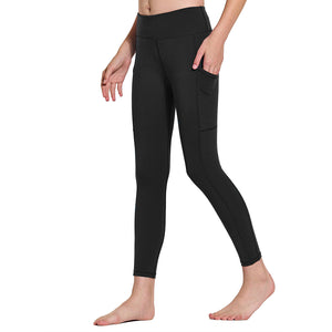 Youth Girls' Athletic Leggings Dance Workout Running Casual Yoga Pant with Pockets