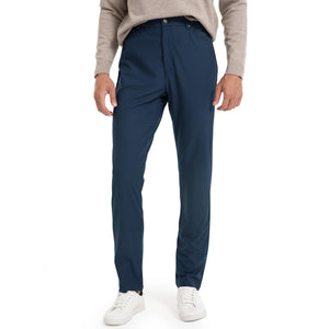 Men's Casual Travel Pants Slim Fit Golf Business Work Dress - 32'' Inseam