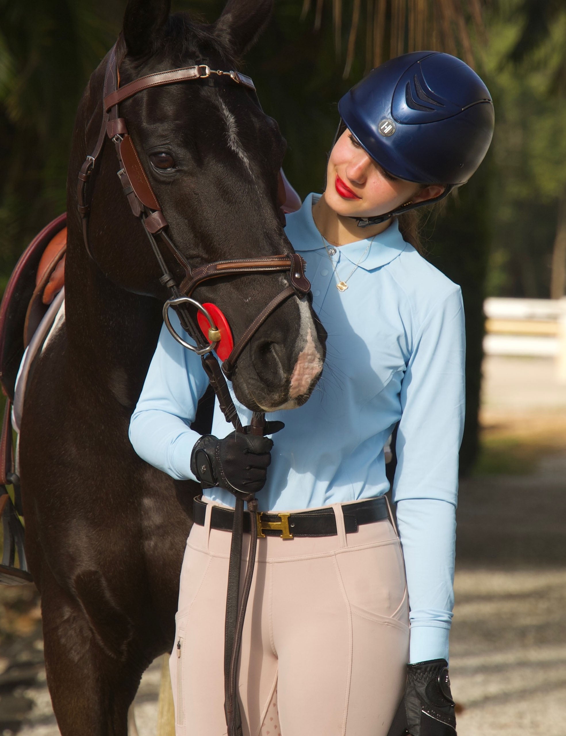 Women Full Seat Breeches Faux Back Pockets