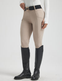 Women Full Seat Breeches Faux Back Pockets