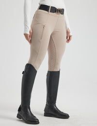 Women Full Seat Breeches Faux Back Pockets