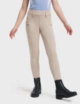 Girls Full Seat Breeches Faux Back Pockets