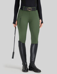 Women Full Seat Breeches Faux Back Pockets