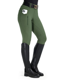 Women Full Seat Breeches Faux Back Pockets