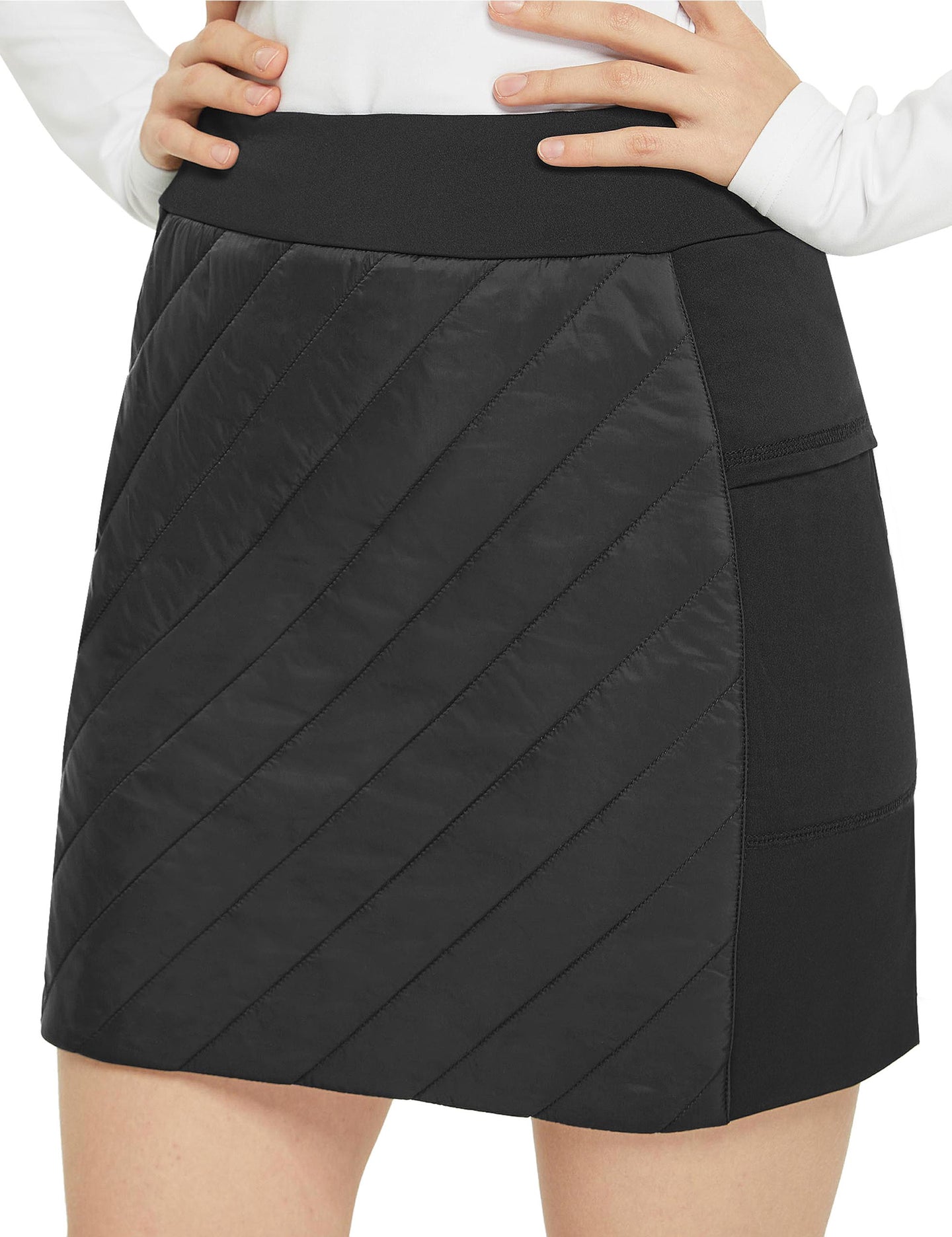 Falda de invierno para mujer, acolchada, ligera, aislante, cálida, para senderismo, golf 