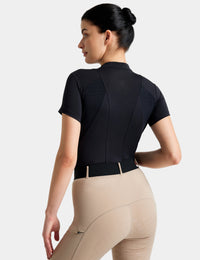 Women T-shirt Quarter Zip