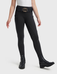 Girls Full Seat Breeches Faux Back Pockets