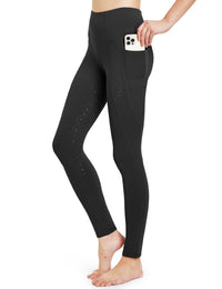 Women Full Seat Breeches High Waist Fleece Lined