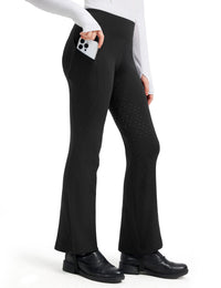 Girls Full Seat Bootcut Riding Pants High Waisted