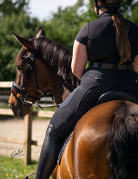 Women Full Seat Breeches Faux Back Pockets