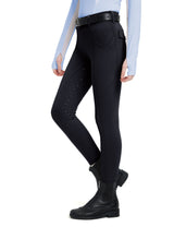 Girls Fleece Lined Full Seat Breeches Faux Back Pockets