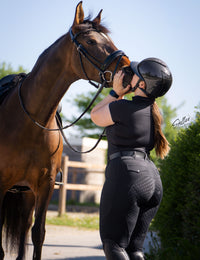 Women Full Seat Breeches Faux Back Pockets