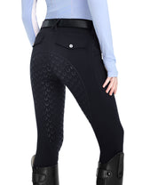 Girls Fleece Lined Full Seat Breeches Faux Back Pockets