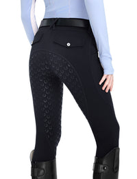 Girls Fleece Lined Full Seat Breeches Faux Back Pockets