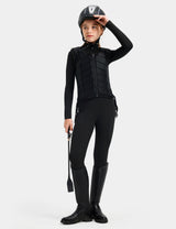 Girls Equestrian Outfit Shirt & Knee-Patch Breeches