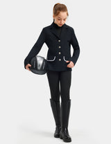 Girls Equestrian Outfit Shirt & Knee-Patch Breeches