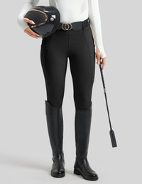 Women Full Seat Breeches Faux Back Pockets