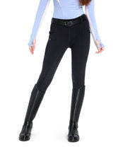 Girls Fleece Lined Full Seat Breeches Faux Back Pockets