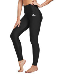 Damen Schwimmleggings mit hoher Taille 