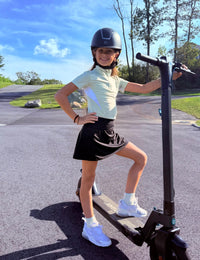 Falda de golf de tenis para niñas con bolsillos